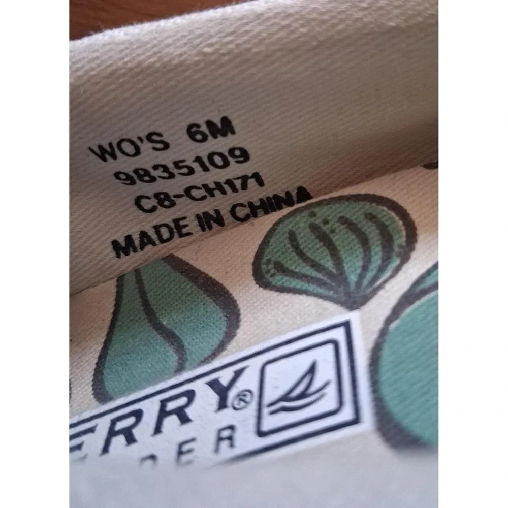 Womens Sperry Canvas Boat‎ Slip On Shoes